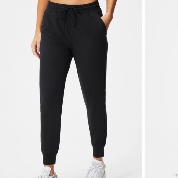 Fabletics Slim Fit Performance Joggers with Drawstring In Black Size XL - Picture 3 of 5
